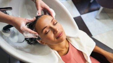 Danielle Beauty Salon Dubai: Hair Mask & Blast Dry for AED 75